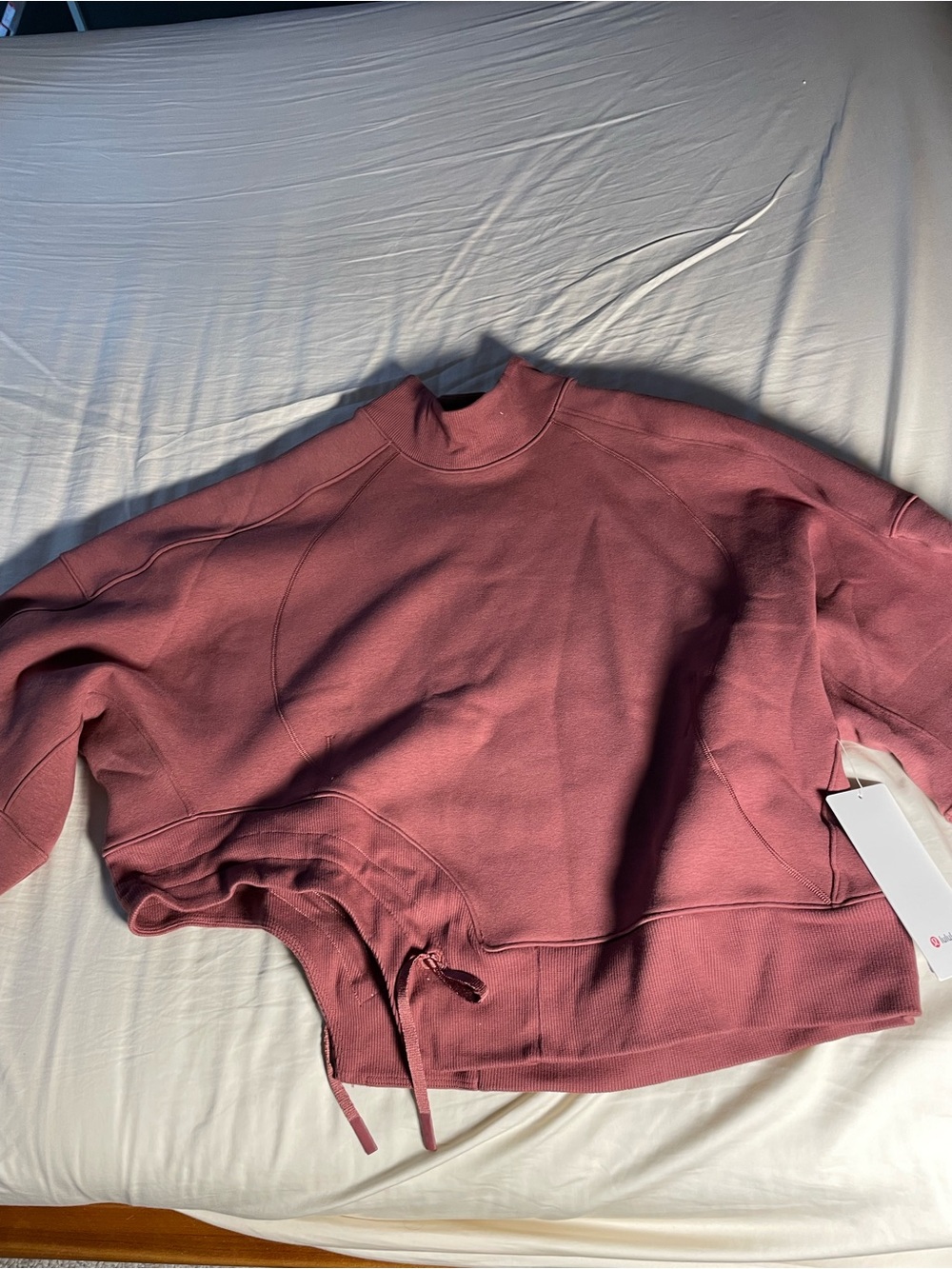 lululemon athletica Women's Mauve Drawstring Hem Crewneck Sweatshirt